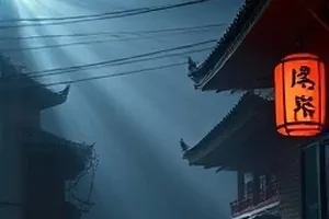 街角书店文艺电影封面，旧书店与泛黄的书页